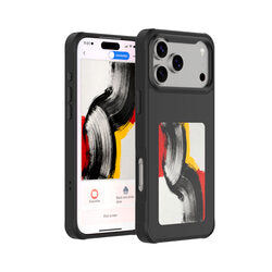 iPhone 17 Pro Max Hülle mit E-Ink Display – 4smarts NFC & Qi2 | Schwarz