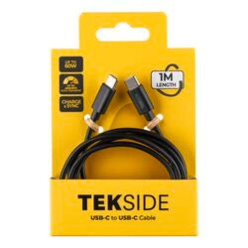 Cellularline TEKSIDE Data Cable 1m USB-C/ Typ-C Black