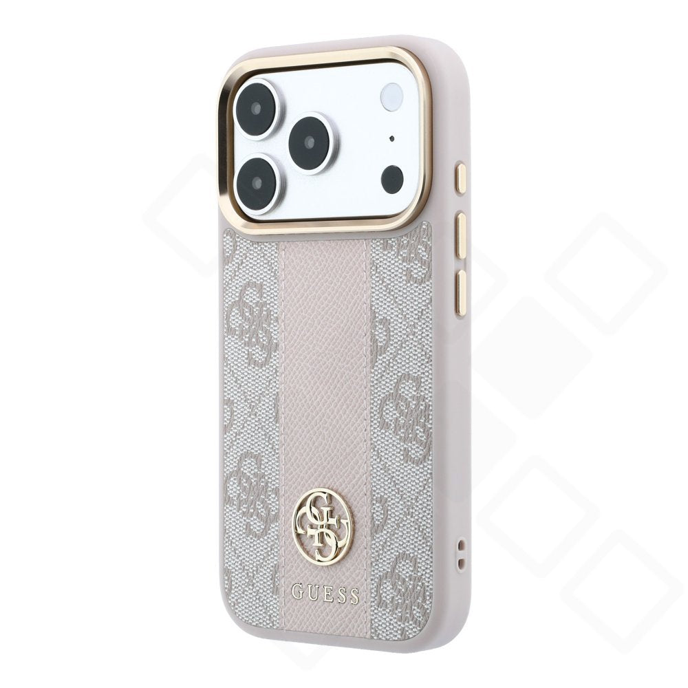 Guess 4G Stripe Round MagSafe Case für iPhone 17 Pro / 18 Pro