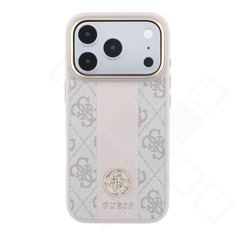 Guess 4G Stripe Round MagSafe Case für iPhone 17 Pro / 18 Pro