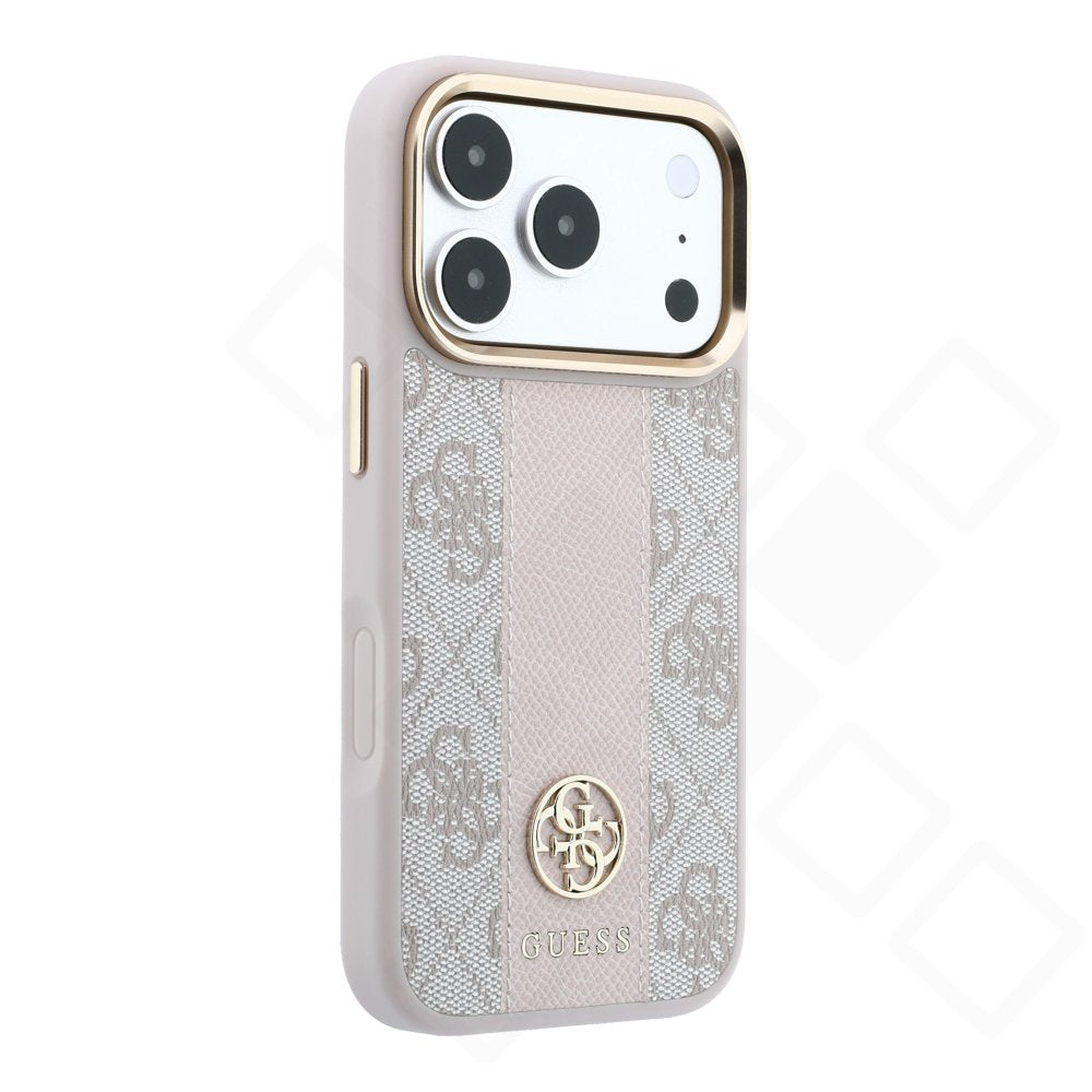 Guess 4G Stripe Round MagSafe Case für iPhone 17 Pro / 18 Pro