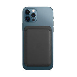 Leather Wallet MagSafe kompatibel für Apple iPhone 12–17 – Schwarz