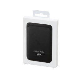 Leather Wallet MagSafe kompatibel für Apple iPhone 12–17 – Schwarz