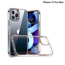 okkes AIR TPU Case für iPhone 15 Pro Max – Transparent