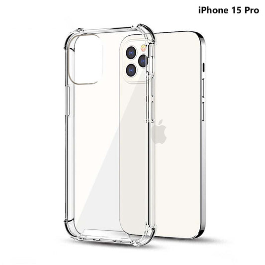 OKKES JUMP PLUS Case für iPhone 15 Pro – Transparent Stoßfest
