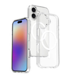 OKKES MagSafe kompatible Hülle für Apple iPhone 17 – Transparent