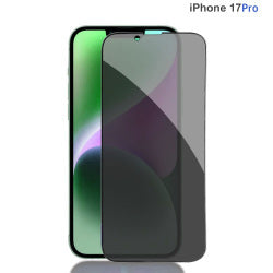 OKKES Privacy Panzerglas 3D für Apple iPhone 17 Pro – 9H Displayschutz