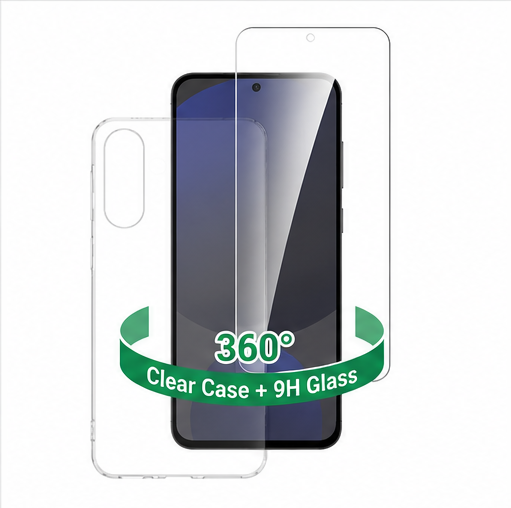 4smarts 360° Protection Set Samsung Galaxy A56 mit Schutzhülle und Panzerglas