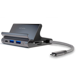4smarts 7in1 Hub Tablet und Phone Stand mit Samsung DeX, HDMI 4K und LAN in Grau