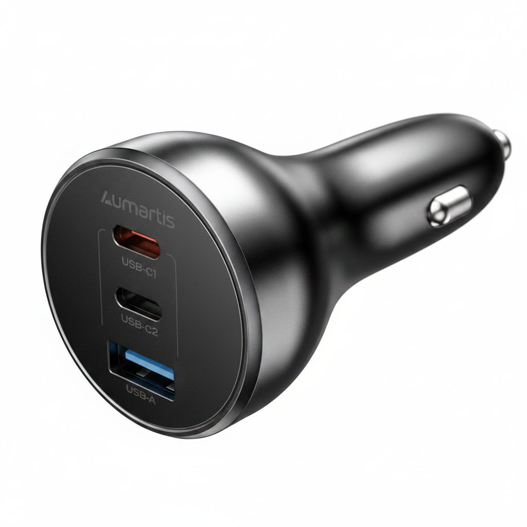 4smarts VoltRoad Ultimate 160W Kfz-Ladegerät mit 2x USB-C und USB-A für Auto und Lkw