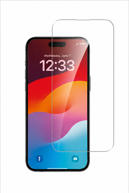 4smarts Second Glass 9H Panzerglas mit Montagerahmen für Apple iPhone 15