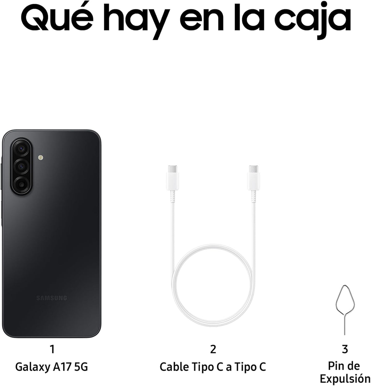 Samsung Galaxy A17 5G in Schwarz – Produktansicht 4