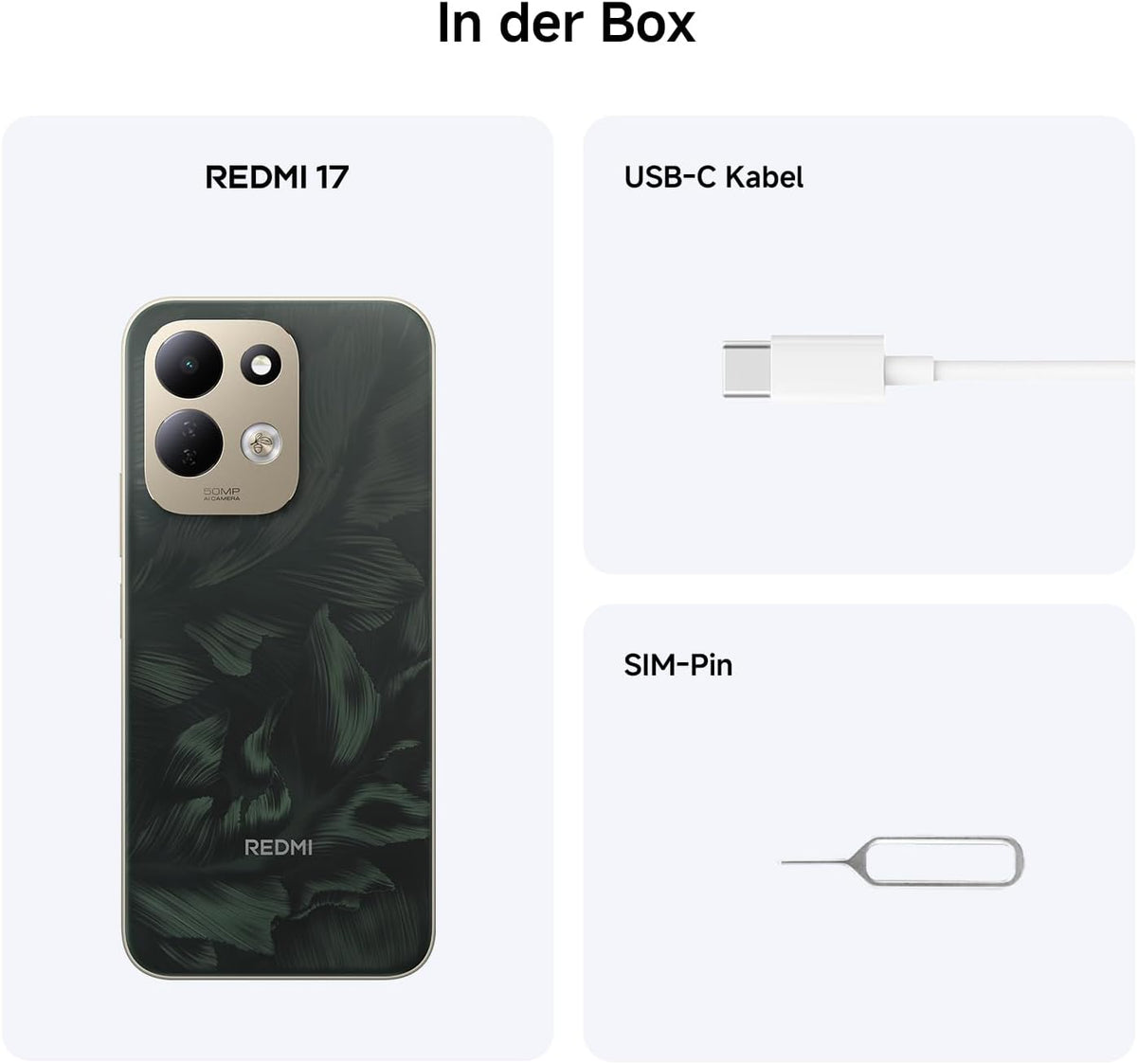 XIAOMI REDMI 17, Smartphone 4+128 GB, Grün, 7500mAh Akku, 45W Laden