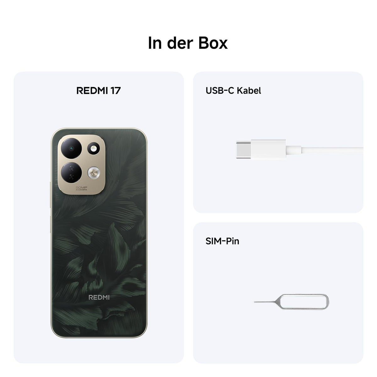 XIAOMI REDMI 17, Smartphone 4+128 GB, Grün, 7500mAh Akku, 45W Laden