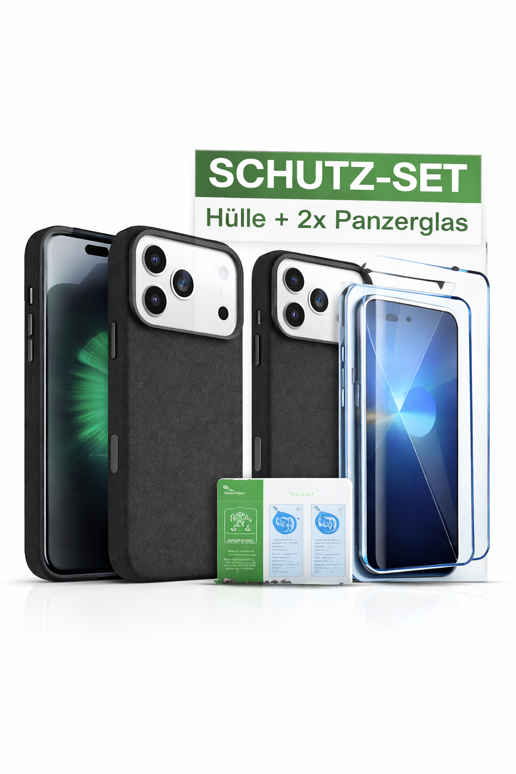 OtterBox Symmetry Cactus Leather MagSafe Hülle für Apple iPhone 17 Pro Max Schwarz