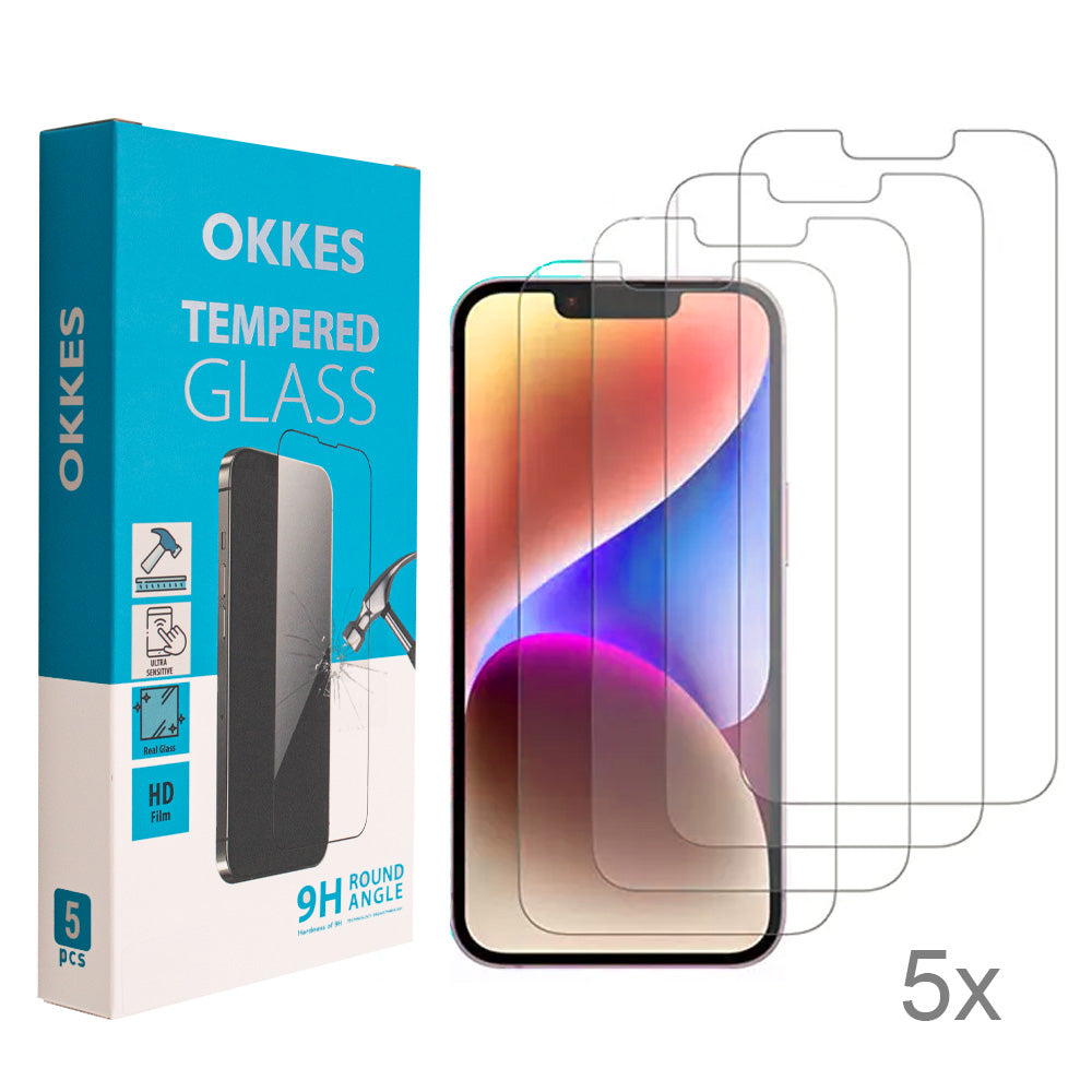 5er Set okkes Panzerglas für Apple iPhone 16 Pro Max