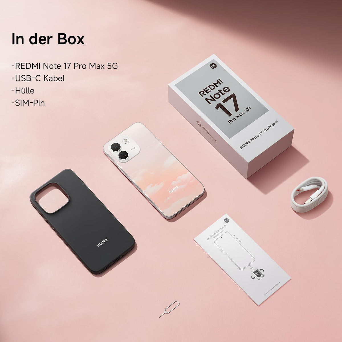 XIAOMI REDMI Note 17 Pro 5G, Smartphone 6+256 GB, Purple, 8340 mAh Akku
