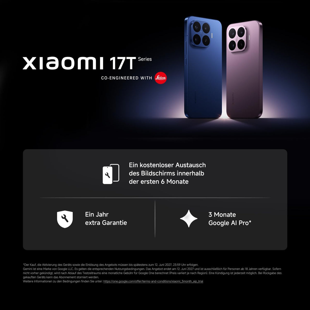 XIAOMI 17T 12+256G Violet Bundle Redmi Pad 2 9.7 4+64GB Gray