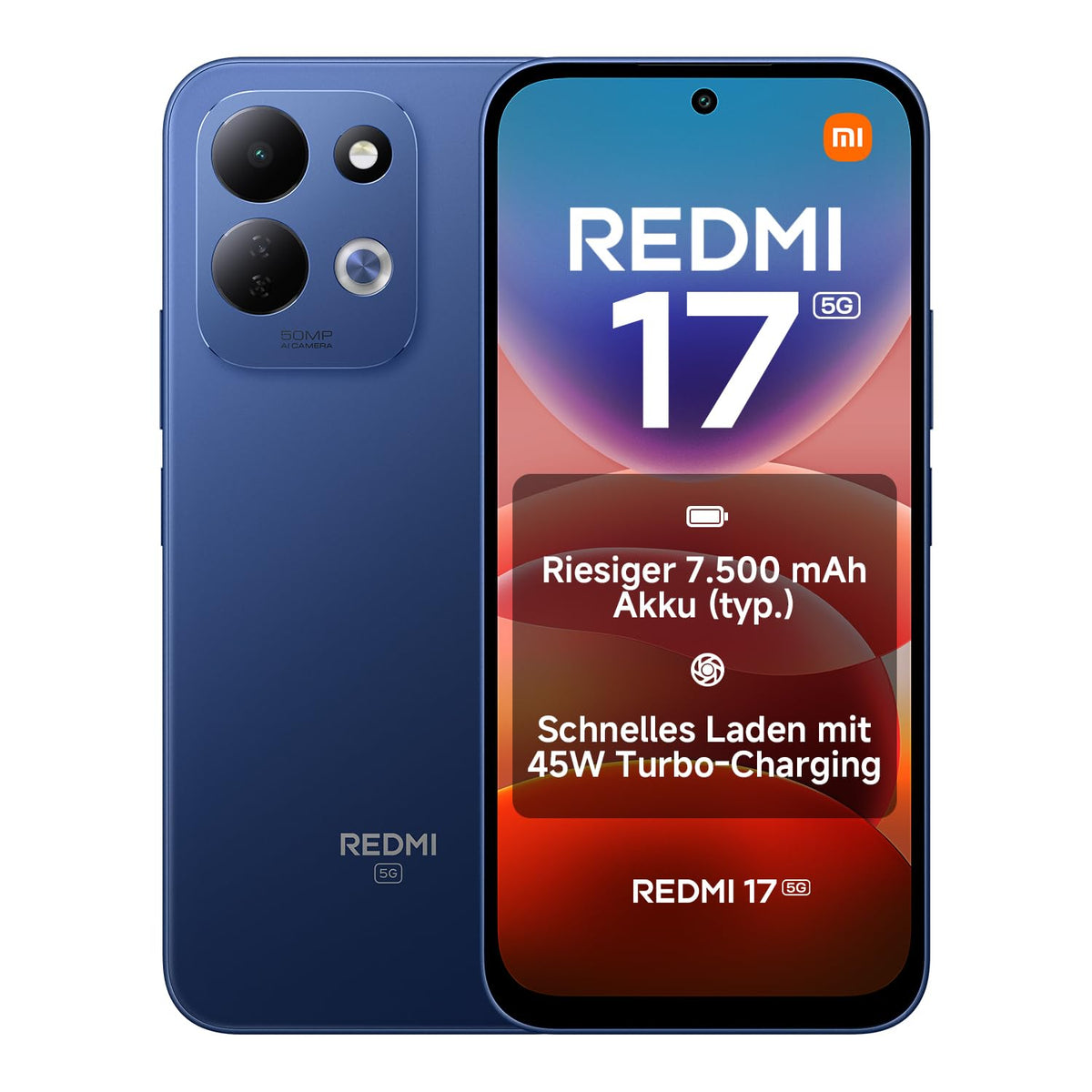 XIAOMI REDMI 17, Smartphone 4+128 GB, Grün, 7500mAh Akku, 45W Laden