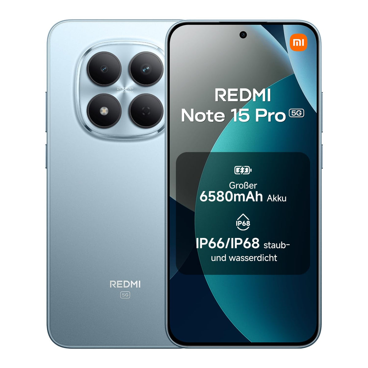 XIAOMI REDMI Note 15 Pro 5G Smartphone 8+256GB 6580mAh 200MP Kamera Schwarz