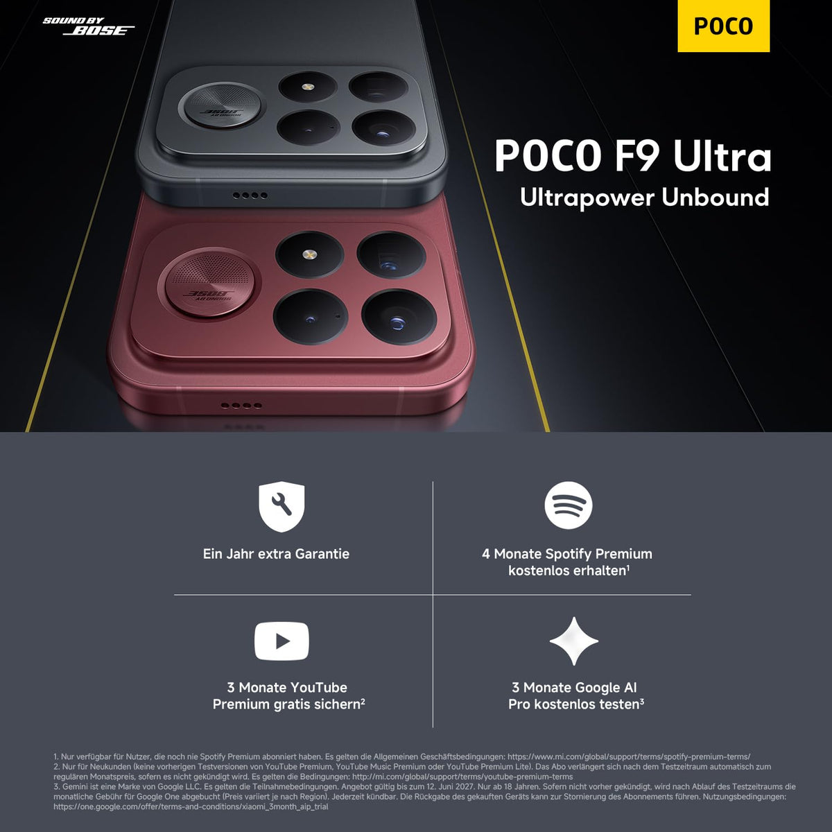 Poco F9 Pro, Smartphone 12+512 GB, Black, 6330mAh Akku, 100W Laden
