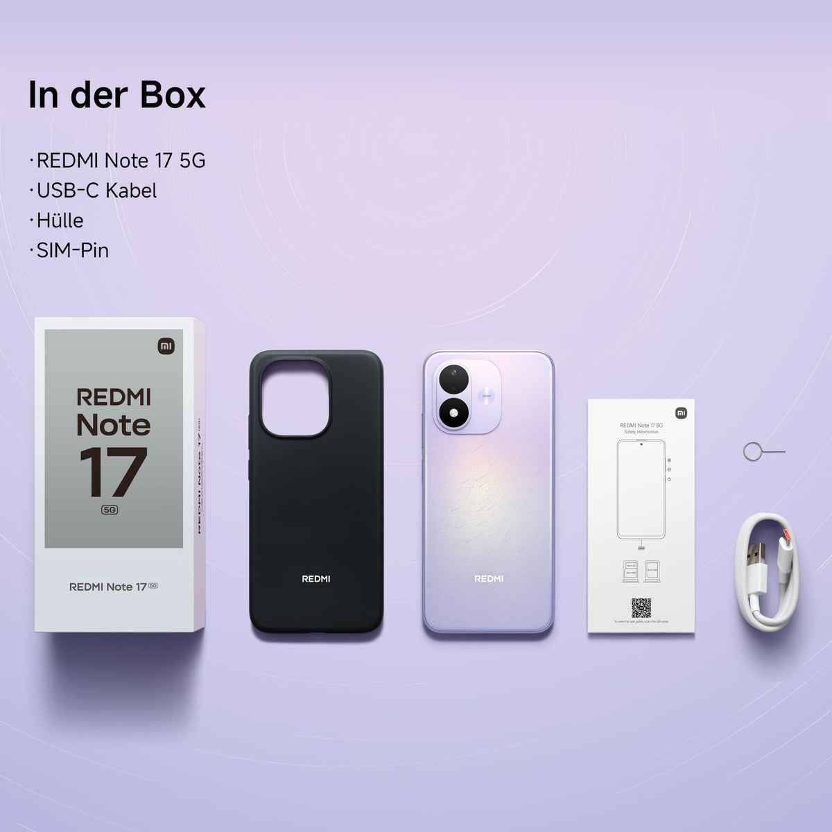 XIAOMI REDMI Note 17 Pro 5G, Smartphone 6+256 GB, Purple, 8340 mAh Akku
