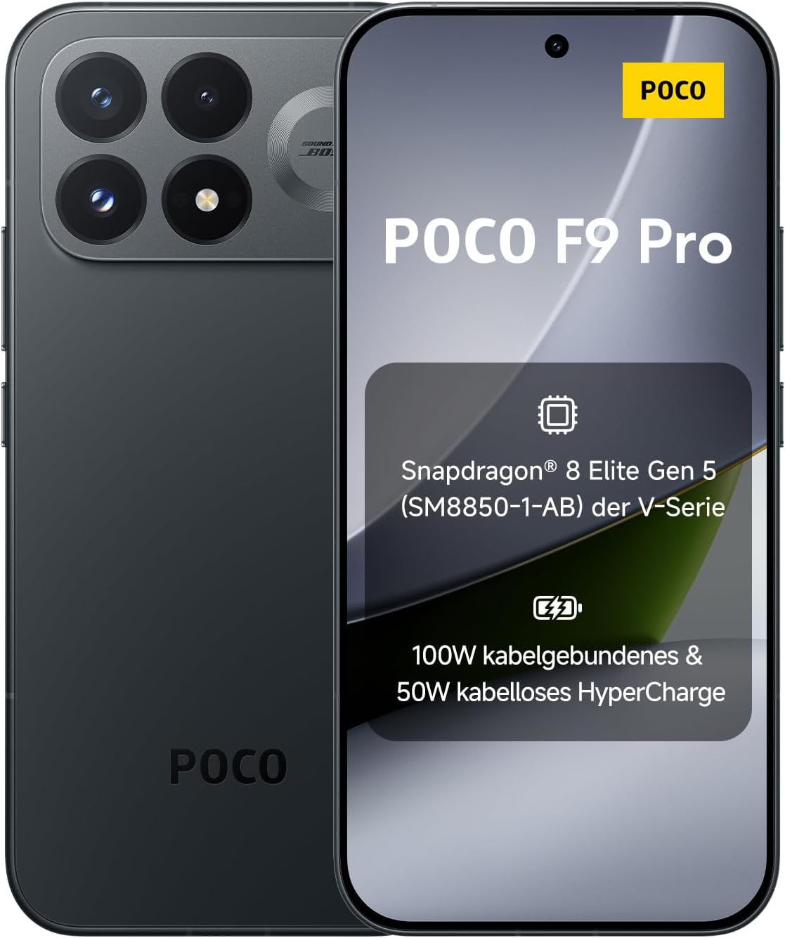 Poco F9 Pro, Smartphone 12+512 GB, Black, 6330mAh Akku, 100W Laden