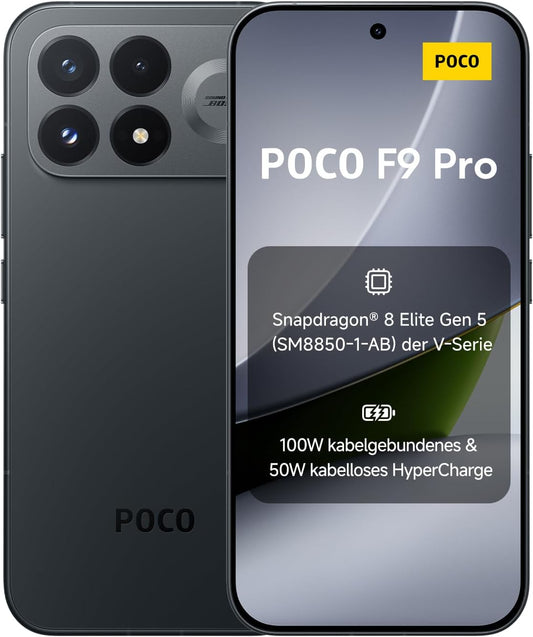Poco F9 Pro, Smartphone 12+512 GB, Black, 6330mAh Akku, 100W Laden