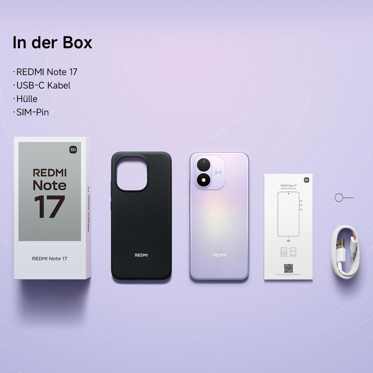 XIAOMI REDMI Note 17 Pro 5G, Smartphone 6+256 GB, Purple, 8340 mAh Akku