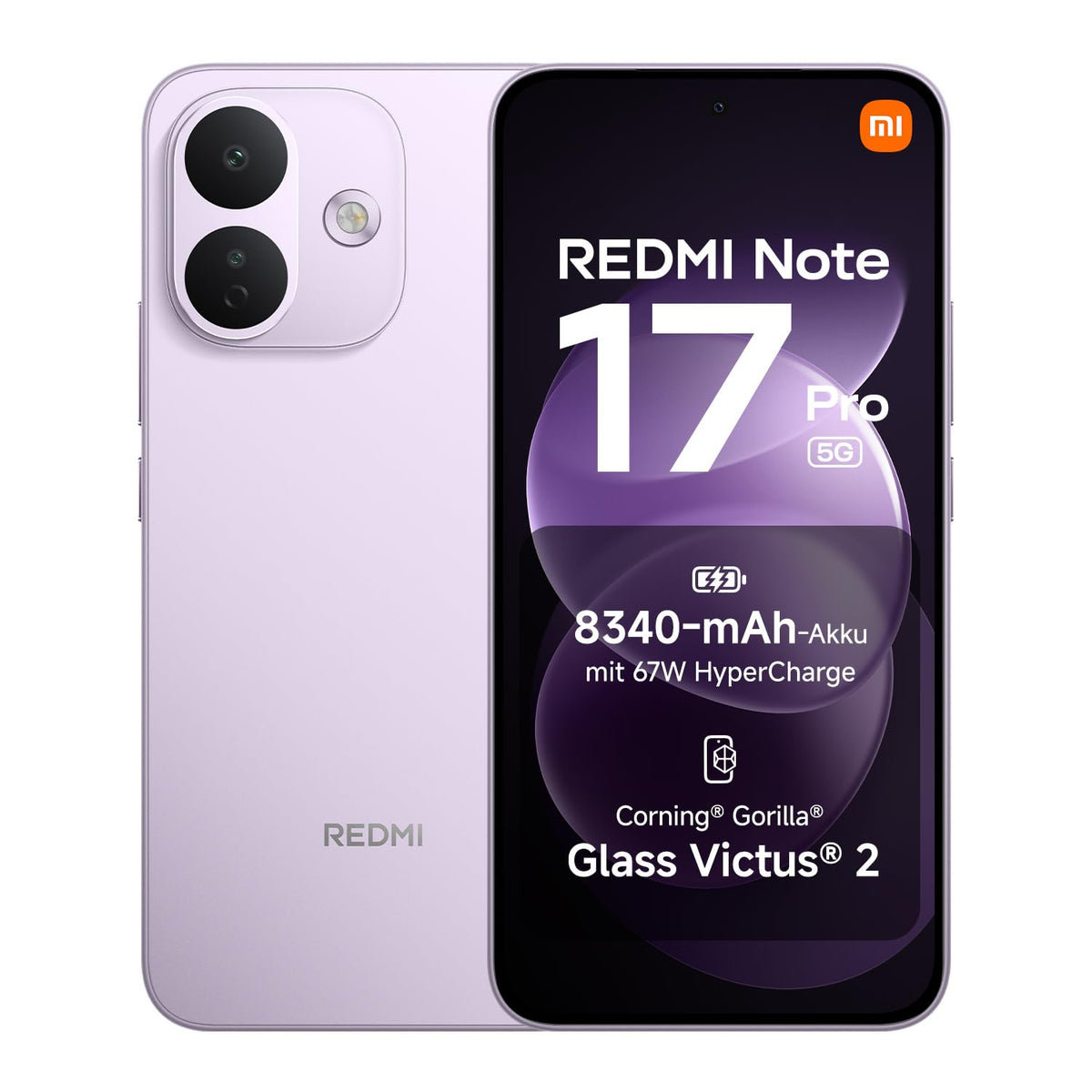 XIAOMI REDMI Note 17 Pro 5G, Smartphone 6+256 GB, Purple, 8340 mAh Akku