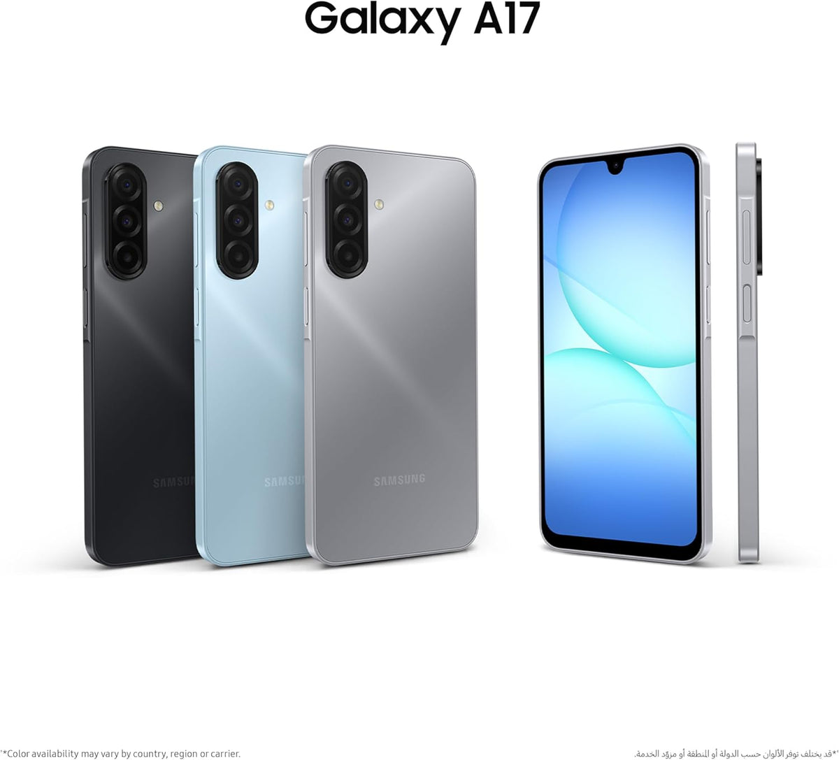 Samsung Galaxy A17 LTE, Dual-SIM, 128GB erweiterbar auf 2TB, Smartphone, Android 14, 4GB RAM, Exynos, 6,7-Zoll AMOLED, 1080x2220, 90Hz (Schwarz)