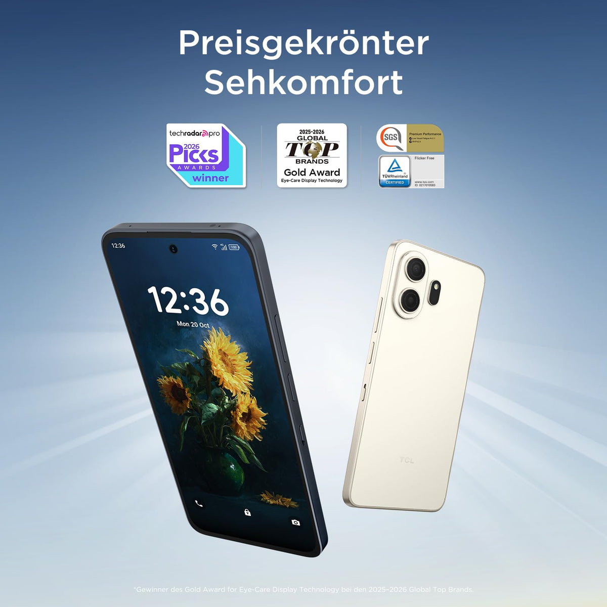 TCL NXTPAPER 70 Pro 5G Android Smartphone mit 6,9 Zoll Natürlichem Licht Display,NXTPAPER 4.0,120Hz FHD+,50MP 1.0um OIS Kamera, MuseFilm, 8GB RAM+256GB ROM, Bequemes Lesen, AI-Produktivität