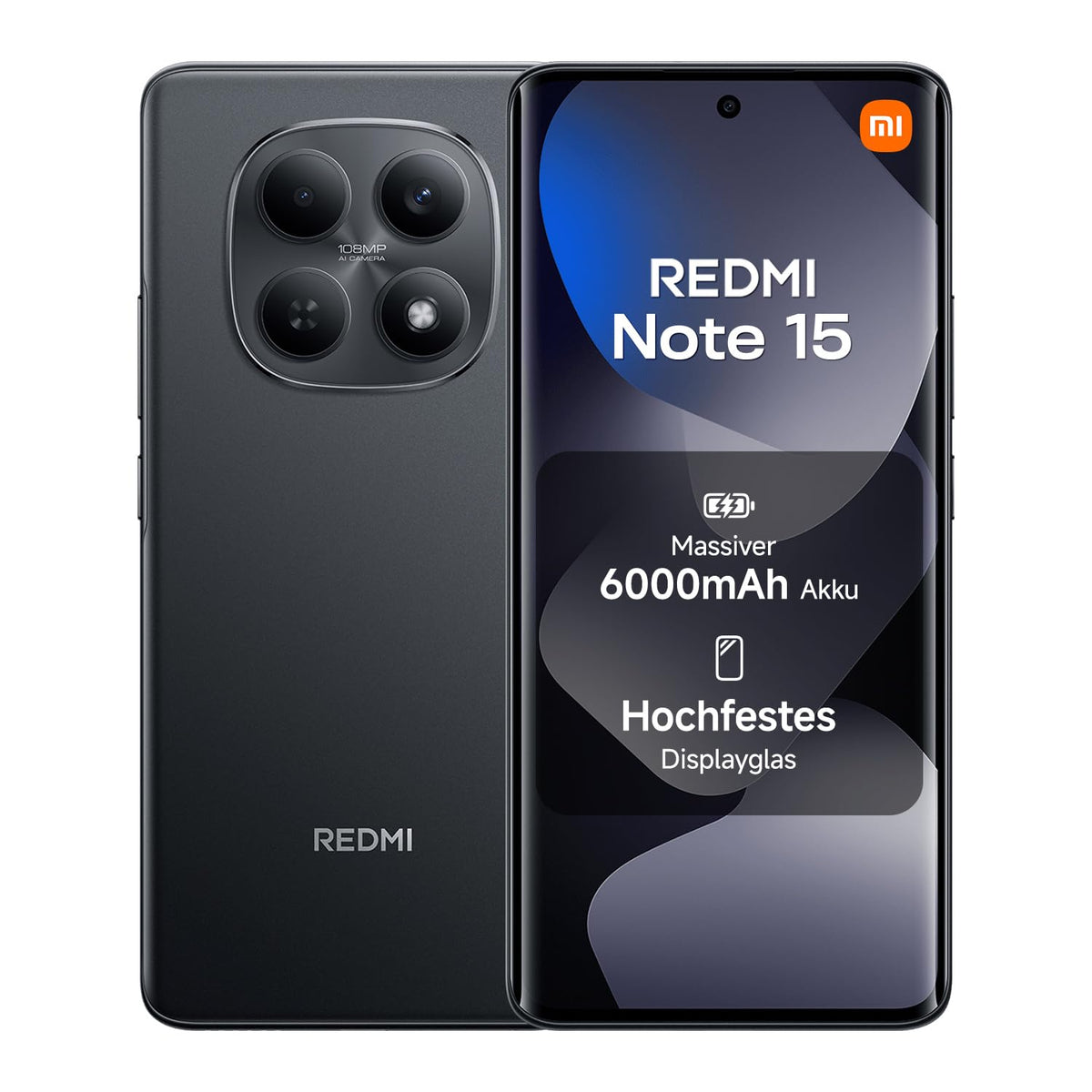 XIAOMI REDMI Note 15 Pro 5G Smartphone 8+256GB 6580mAh 200MP Kamera Schwarz