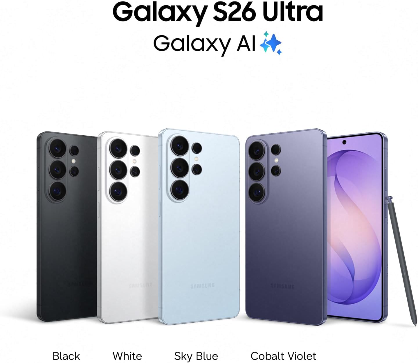 Samsung Galaxy S26 Ultra – 6,9 Zoll Smartphone mit 200 MP Kamera