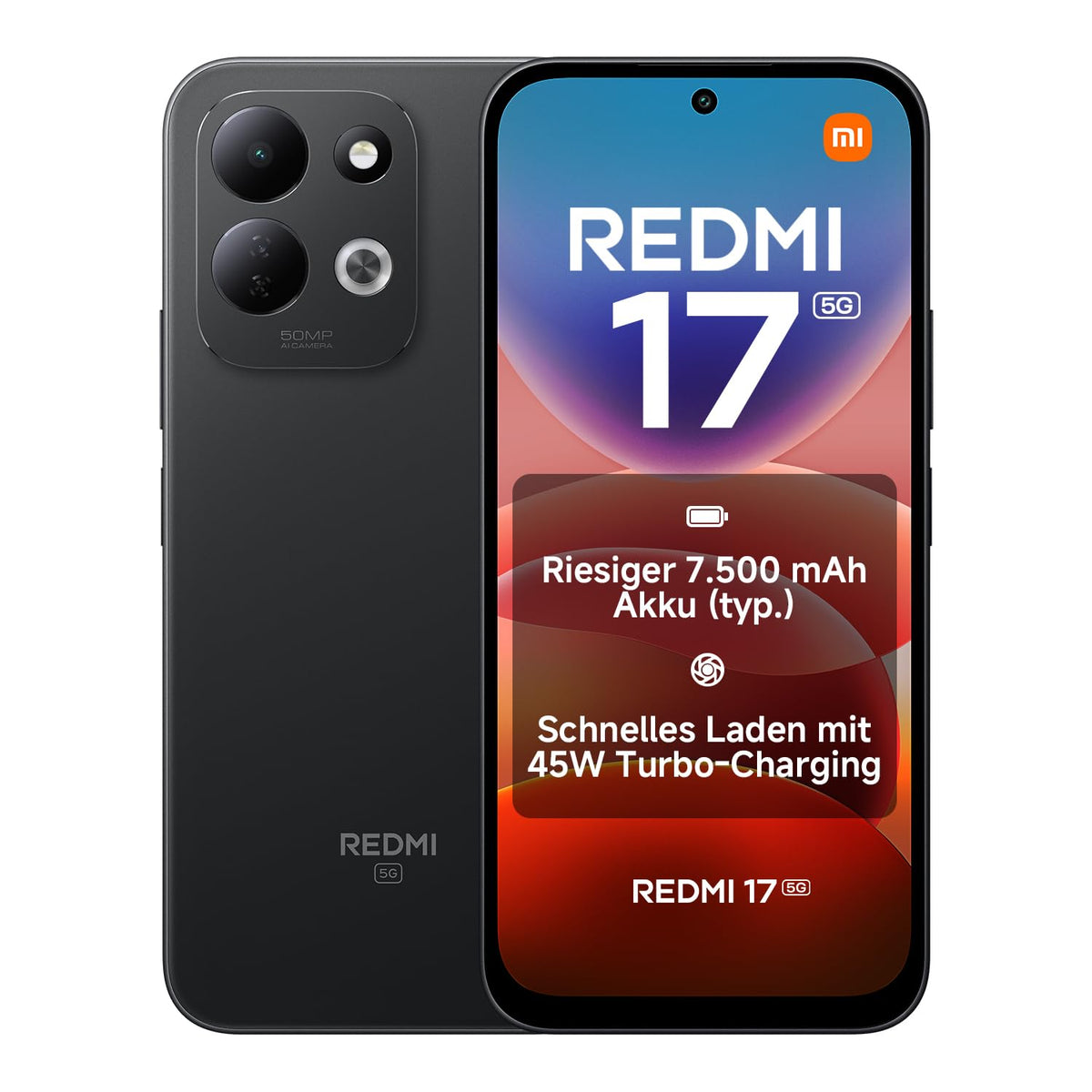 XIAOMI REDMI 17, Smartphone 4+128 GB, Grün, 7500mAh Akku, 45W Laden