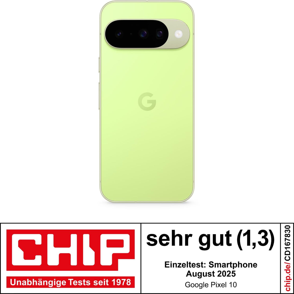 Google Pixel 10 – Android-Smartphone ohne SIM-Lock, mit Gemini, innovativer Dreifach-Rückkamera, mehr als 24 Stunden Akkulaufzeit und 6,3 Zoll großem Actua-Display – Obsidian, 128GB
