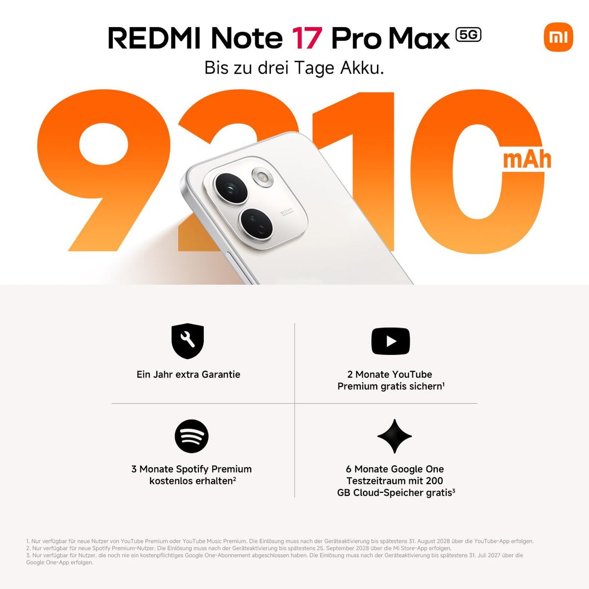 XIAOMI REDMI Note 17 Pro 5G, Smartphone 6+256 GB, Purple, 8340 mAh Akku