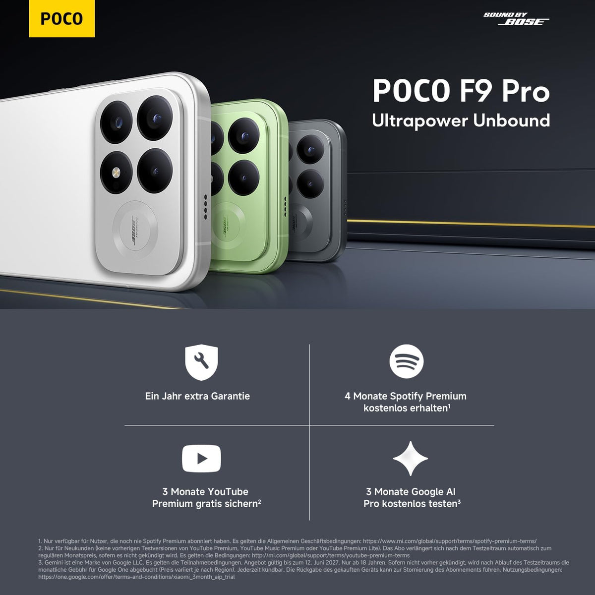 Poco F9 Pro, Smartphone 12+512 GB, Black, 6330mAh Akku, 100W Laden