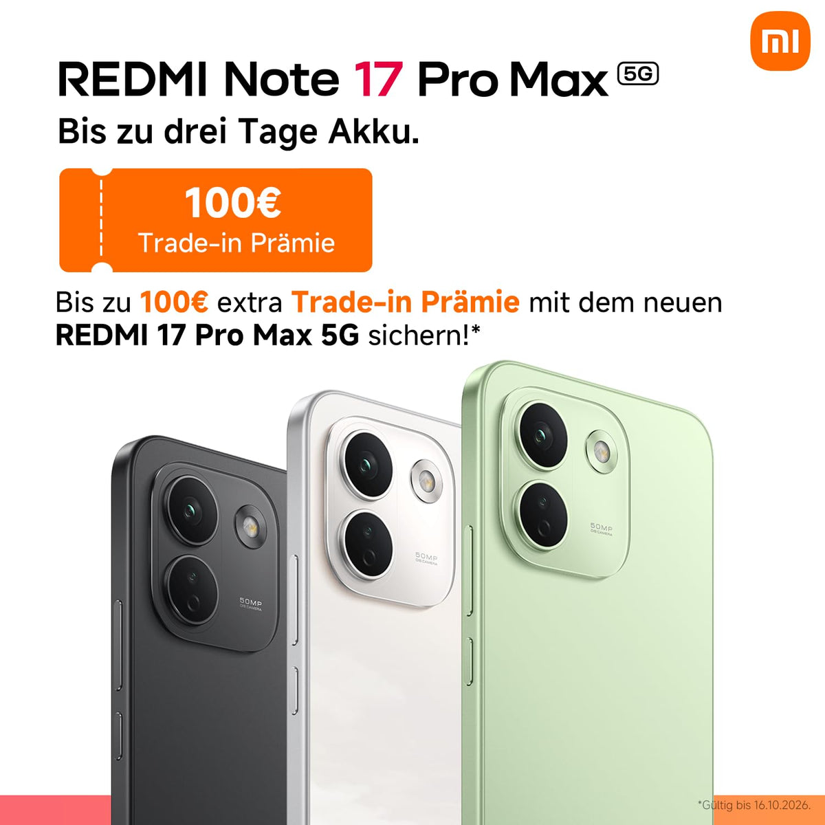 XIAOMI REDMI Note 17 Pro 5G, Smartphone 6+256 GB, Purple, 8340 mAh Akku