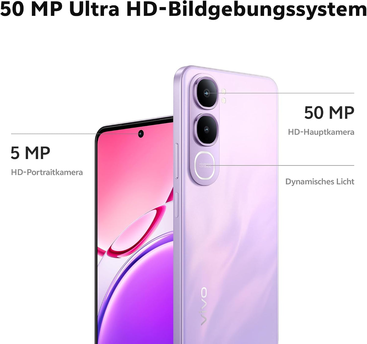 vivo Y21e Smartphone|4GB + 256 GB|50 MP Kamera|5.200 mAh|44W FlashCharge