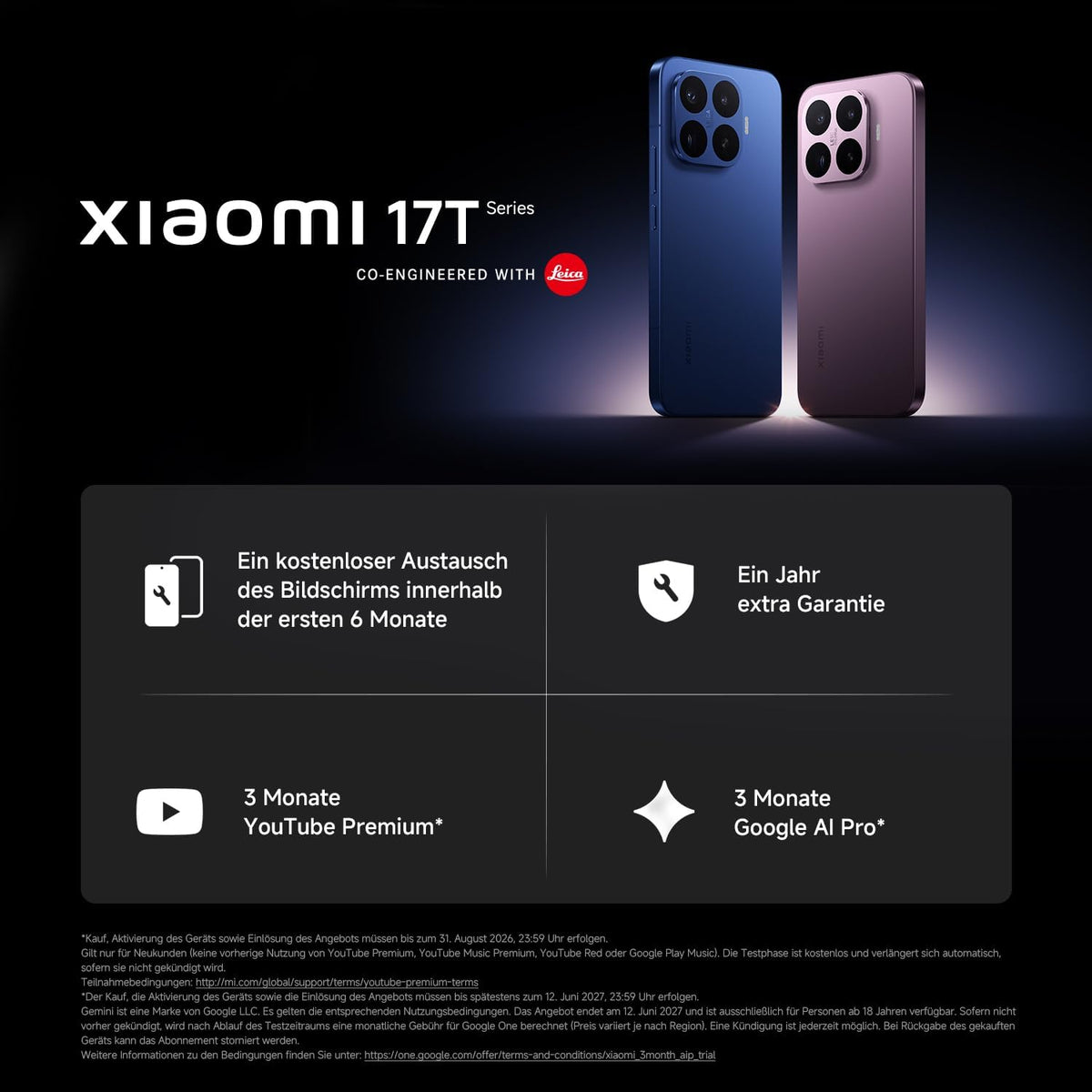 XIAOMI 17T 12+256G Violet Bundle Redmi Pad 2 9.7 4+64GB Gray