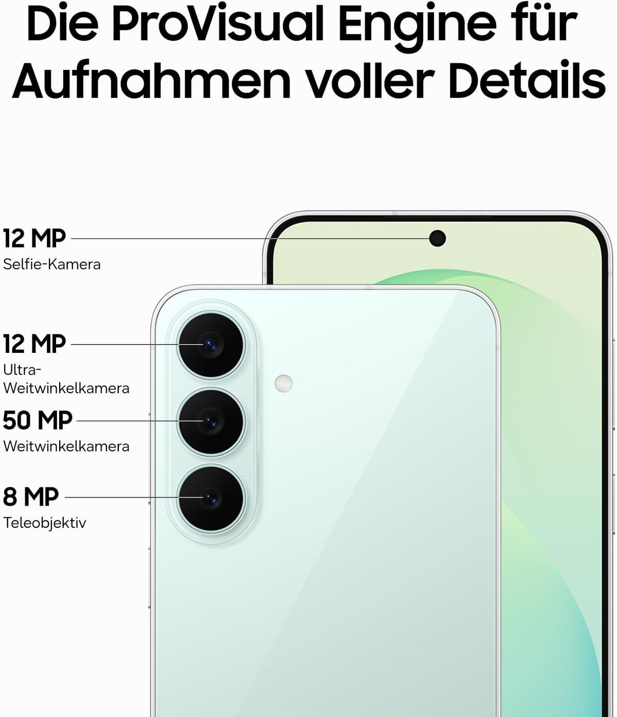 Samsung Galaxy S26 FE AI Smartphone mit Galaxy AI, Pistachio, 128 GB
