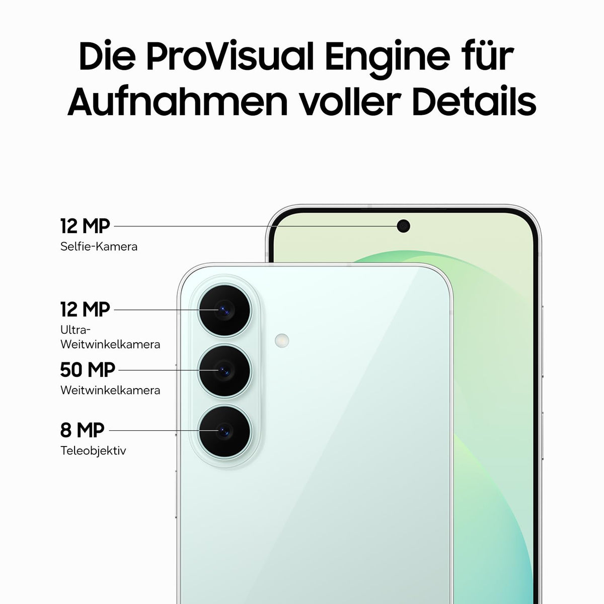 Samsung Galaxy S26 FE AI Smartphone mit Galaxy AI, Pistachio, 128 GB