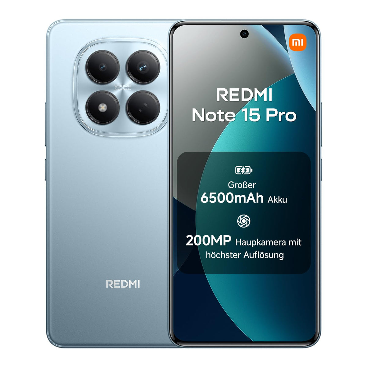 XIAOMI REDMI Note 15 Pro 5G Smartphone 8+256GB 6580mAh 200MP Kamera Schwarz
