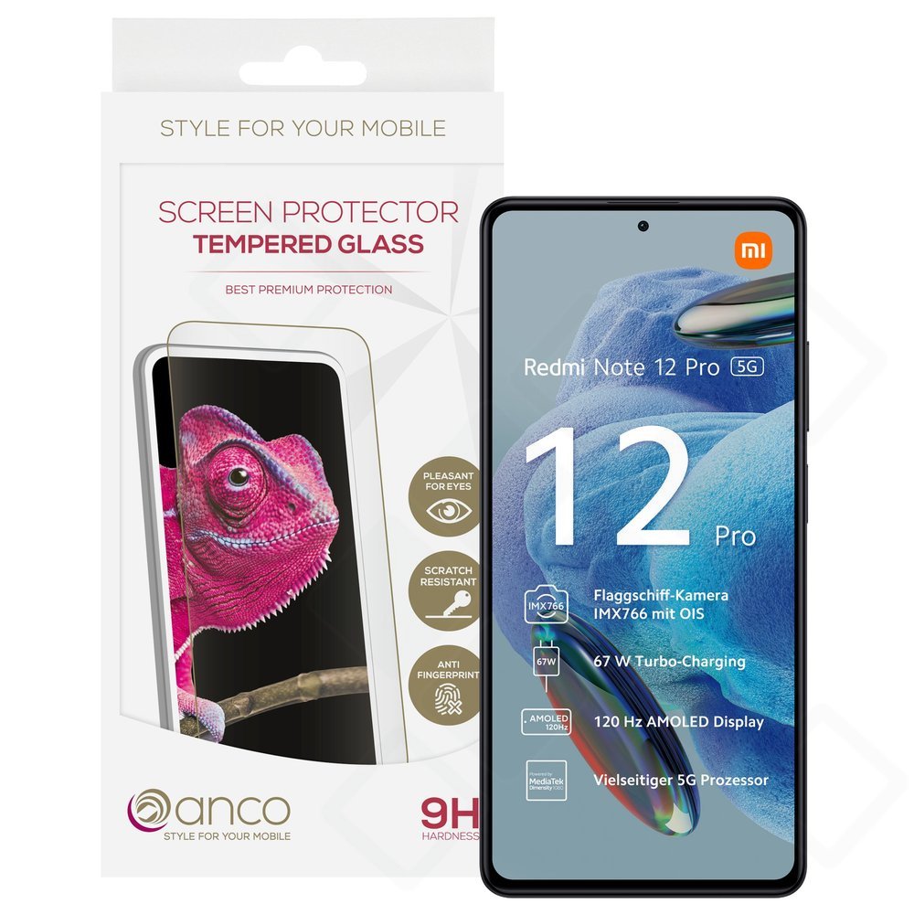 Xiaomi Redmi Note 11 Pro / 12 Pro Panzerglas – anco 9H Fullscreen