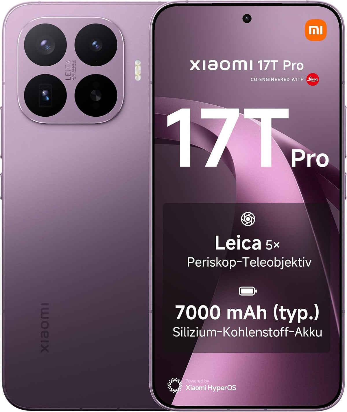 XIAOMI 17T 12+256G Violet Bundle Redmi Pad 2 9.7 4+64GB Gray