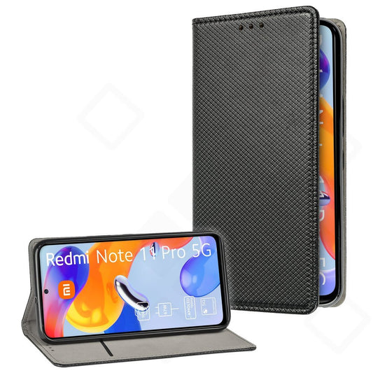 Xiaomi Redmi Note 11 Pro+ 5G Hülle – anco Bookcase mit Kartenfach & Magnetverschluss