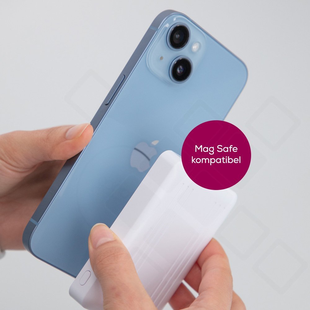 anco Magnetic Wireless Powerbank 5000mAh – MagSafe kompatibel Weiß