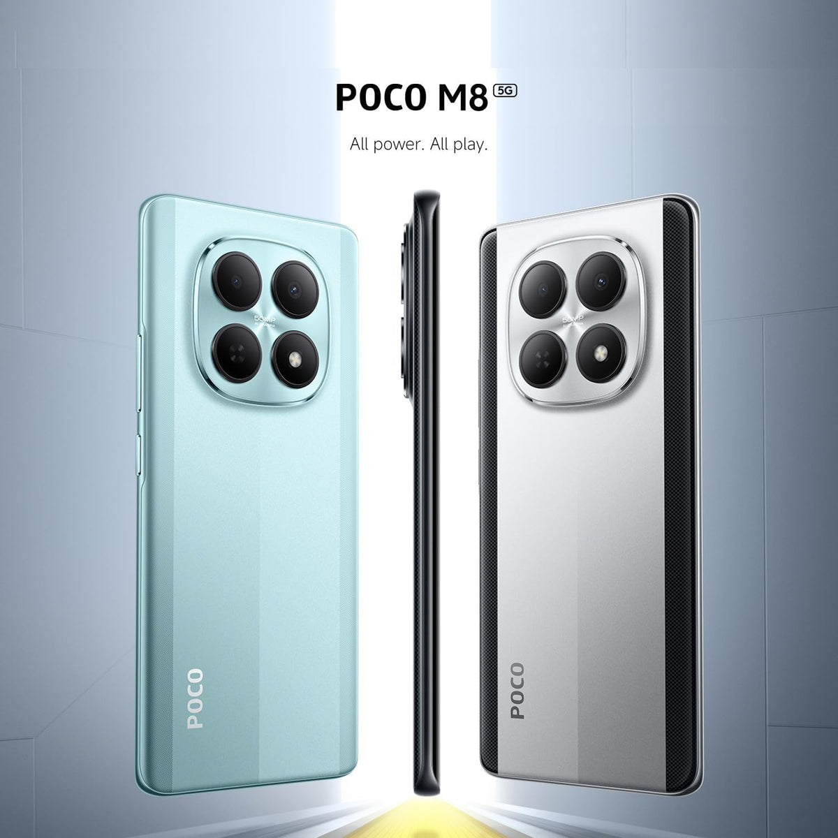 XIAOMI Poco M8 5G Smartphone, 8+256GB, 50MP Kamera, Schwarz