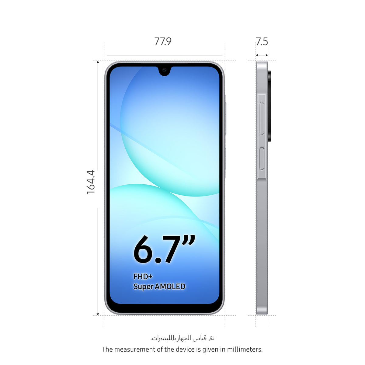Samsung Galaxy A17 LTE, Dual-SIM, 128GB erweiterbar auf 2TB, Smartphone, Android 14, 4GB RAM, Exynos, 6,7-Zoll AMOLED, 1080x2220, 90Hz (Schwarz)